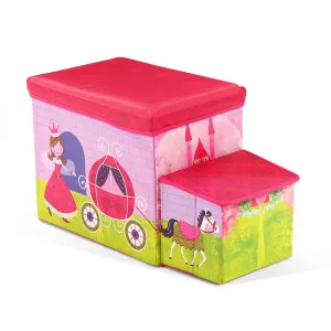 - Foldable Handcrafted Pink Organiser Group discount Toy Kids Storage Box