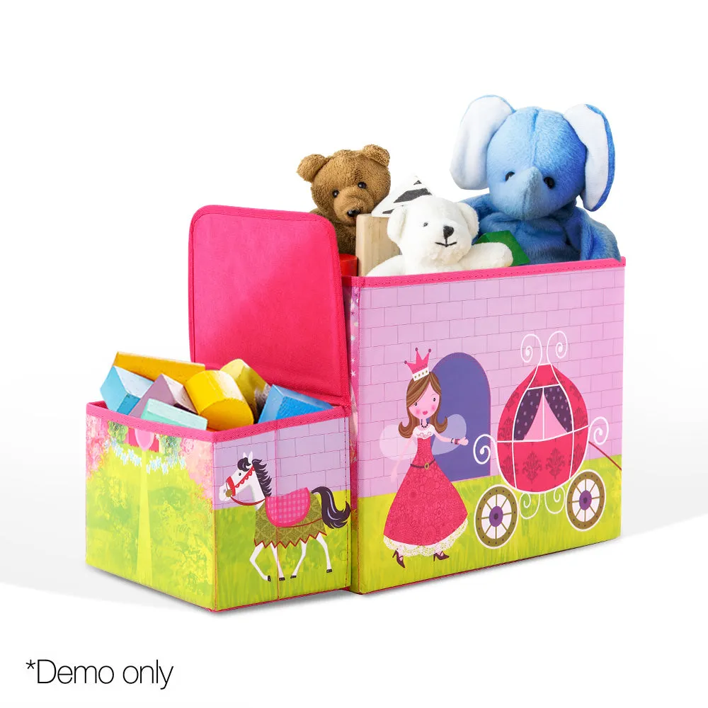 - Foldable Handcrafted Pink Organiser Group discount Toy Kids Storage Box