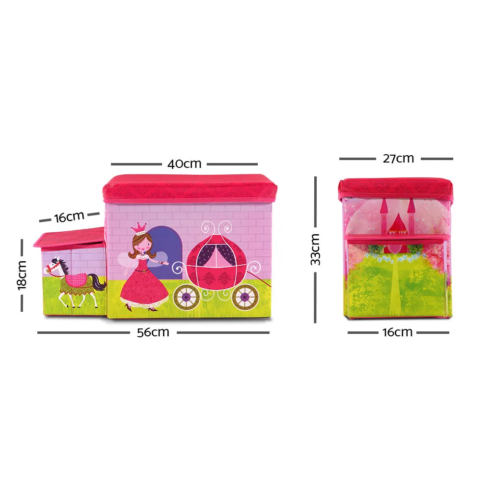 - Foldable Handcrafted Pink Organiser Group discount Toy Kids Storage Box