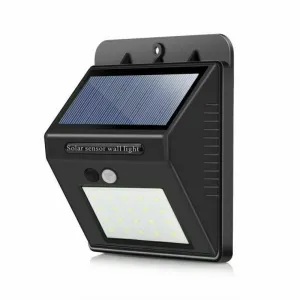 1-12PK Outdoor 20 LED Solar Wall Lights PIR Motion Sensor Garden Yard Fence Lamp / Package 1 Pack