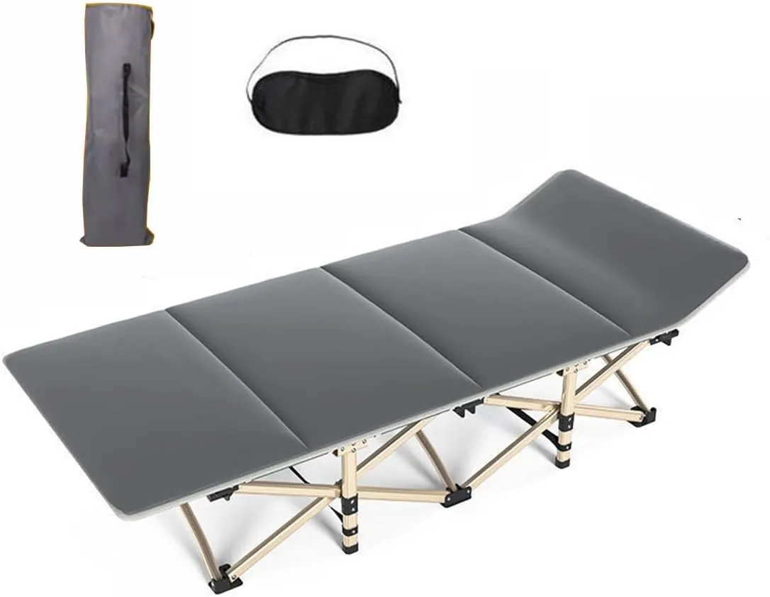 1-Position Sleeping Cots for Adults, Chairs Outdoor, Camping cot with mattressBed Cot Lounge Chair for Beach Lawn ，Portable cot，Portable cot，Sleep cots for Adults，cots with Mattress