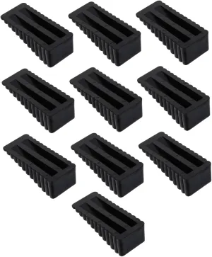 10Pcs Rubber Door Stoppers Transparent Wedge Door Stops for Home Security and Wall Protection Floor Doorstops for Indoor Outdoor Use