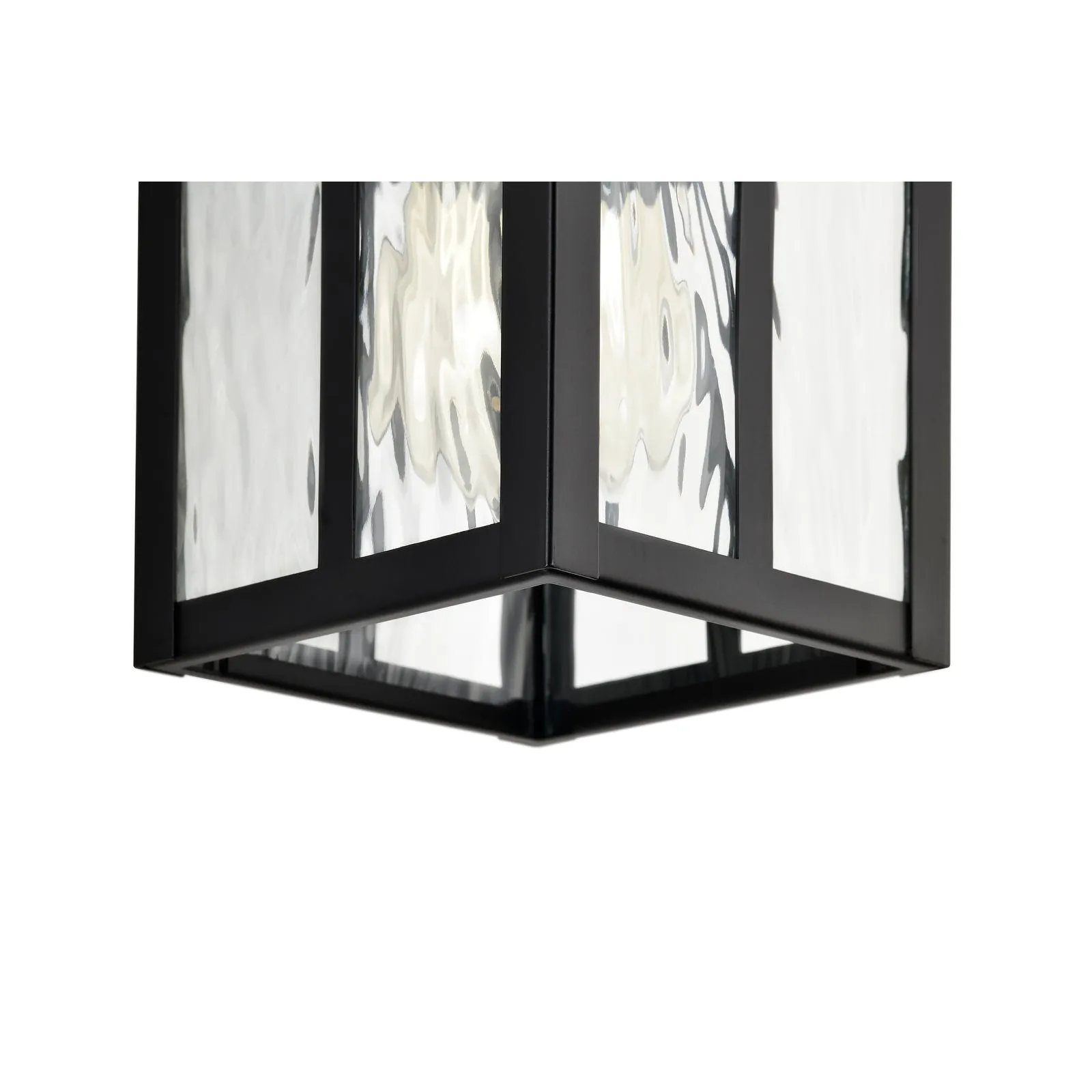 12 in.H Matte Black 1-Light Motion Sensing Outdoor Wall Sconce with Dusk to Dawn Sensor