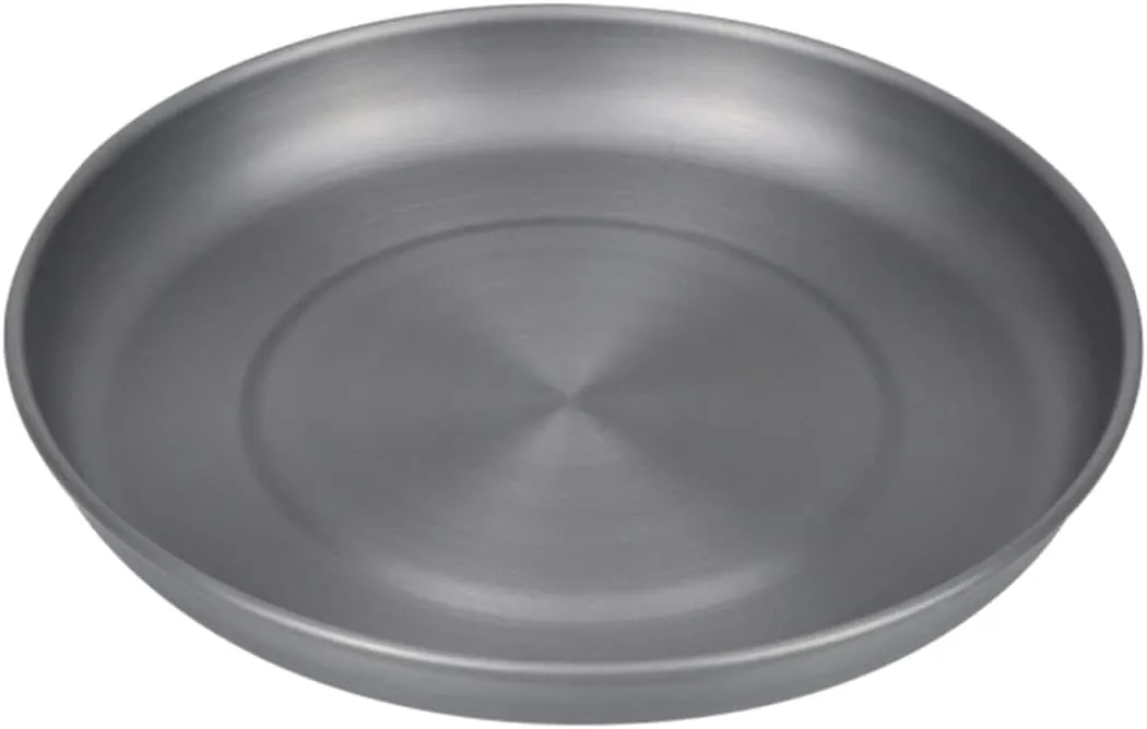 1pc Lightweight Aluminium Alloy Fruit Plate Dinnerware for Outdoor Camping Portable Picnic Dish for Bbqs Family Gatherings and Hiking