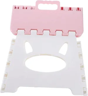 1pc Plastic Stool for Lightweight Cartoon Folding Step Stool for Indoor Outdoor Use Compact and Portable for Kitchen Bathroom Camping