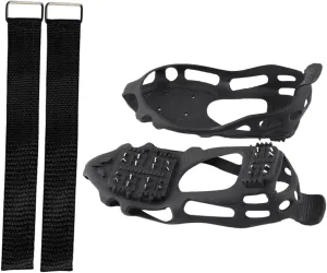 1Set Non Slip Ice Grippers Teeth Outdoor Crampons for Shoes Tep Material for Hiking Jogging and Climbing Snow and Ice Excellent Elasticity
