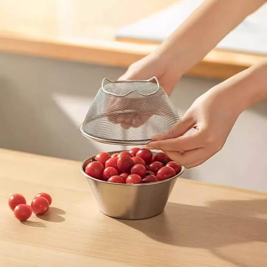 2-in-1 Stainless Steel Strainer Set - Kitchen Cooking Tool