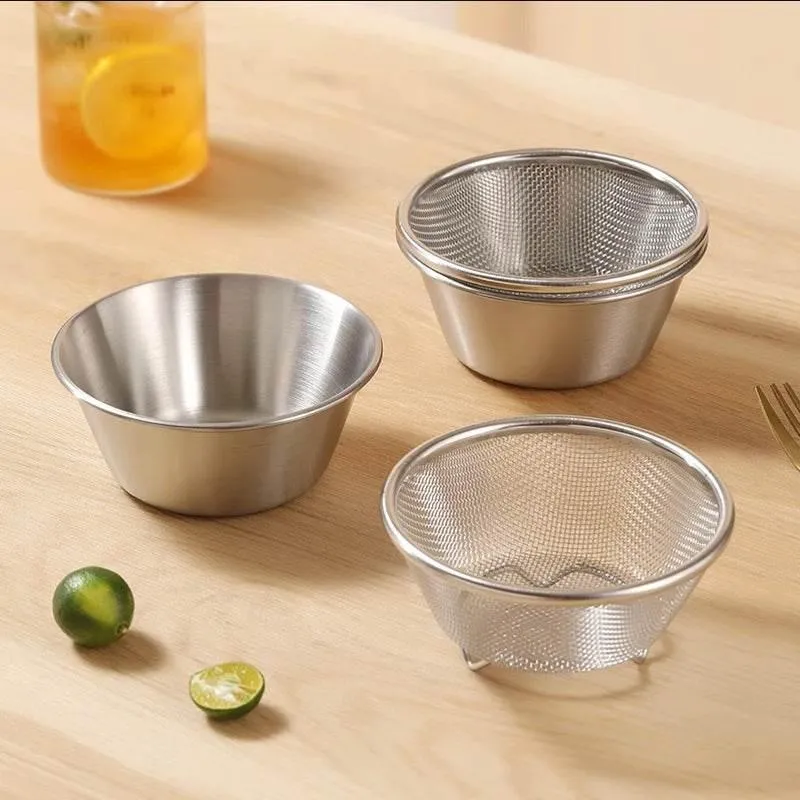 2-in-1 Stainless Steel Strainer Set - Kitchen Cooking Tool