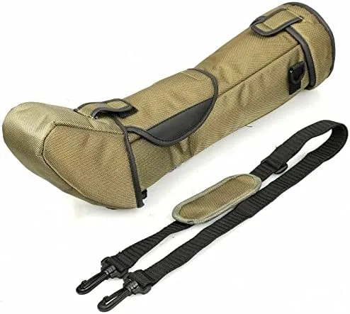 20-60X80 25-75x100 Bird Watching Telescope Hunting Spotting Scope Case Bag Shock Absorbing Backpack Cover 80mm 100mm (For 100mm Telescope), Green