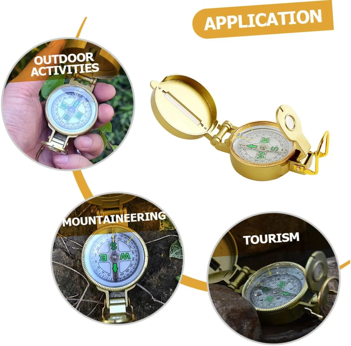 2pcs Compass Compass Accessories Marine Accessories for Boats Boat Accessories Marine Outdoor Survival car Compass Bracelet Compass Boat Compass Practical Compass Camping