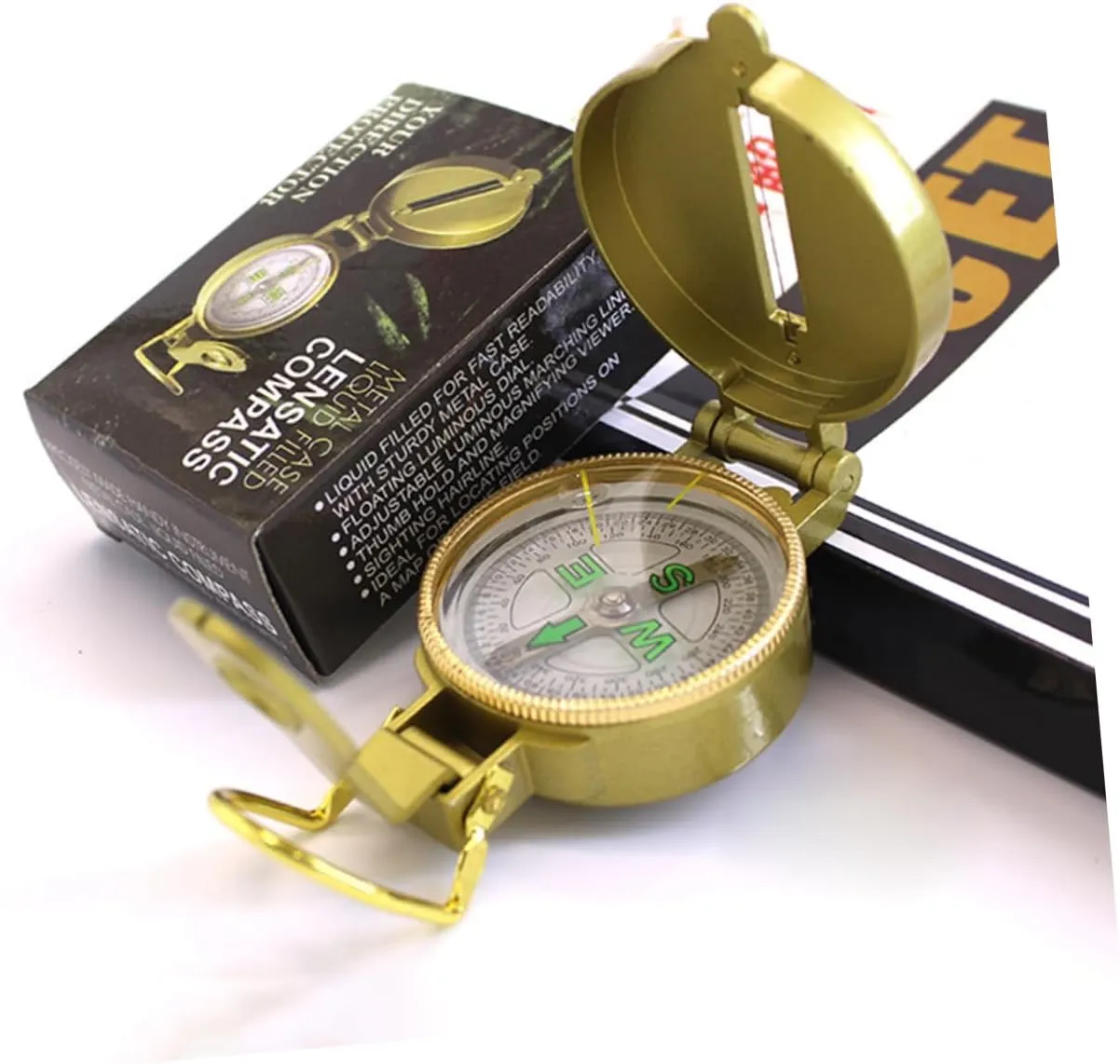 2pcs Compass Compass Accessories Marine Accessories for Boats Boat Accessories Marine Outdoor Survival car Compass Bracelet Compass Boat Compass Practical Compass Camping