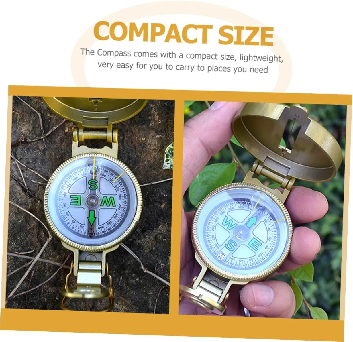 2pcs Compass Compass Accessories Marine Accessories for Boats Boat Accessories Marine Outdoor Survival car Compass Bracelet Compass Boat Compass Practical Compass Camping