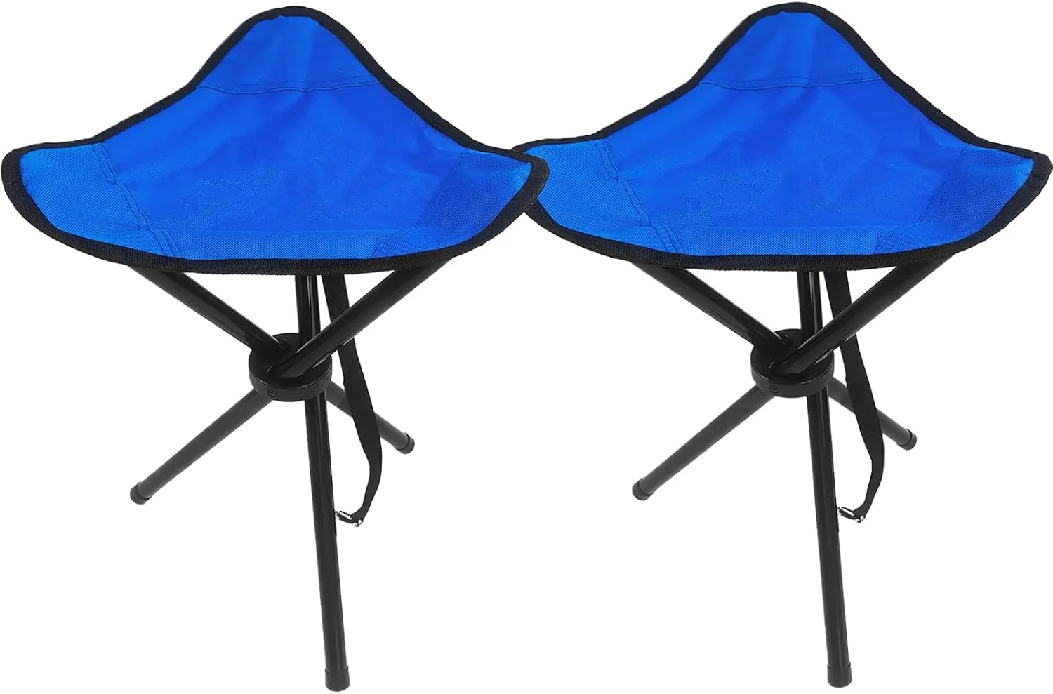 2PCS Portable Folding Camping Stool,Tripod Seat,Folding Camping Chairs,Outdoor Travel Medium Chair for Picnic Beach Camping Party Mountaineering Garden Lawn