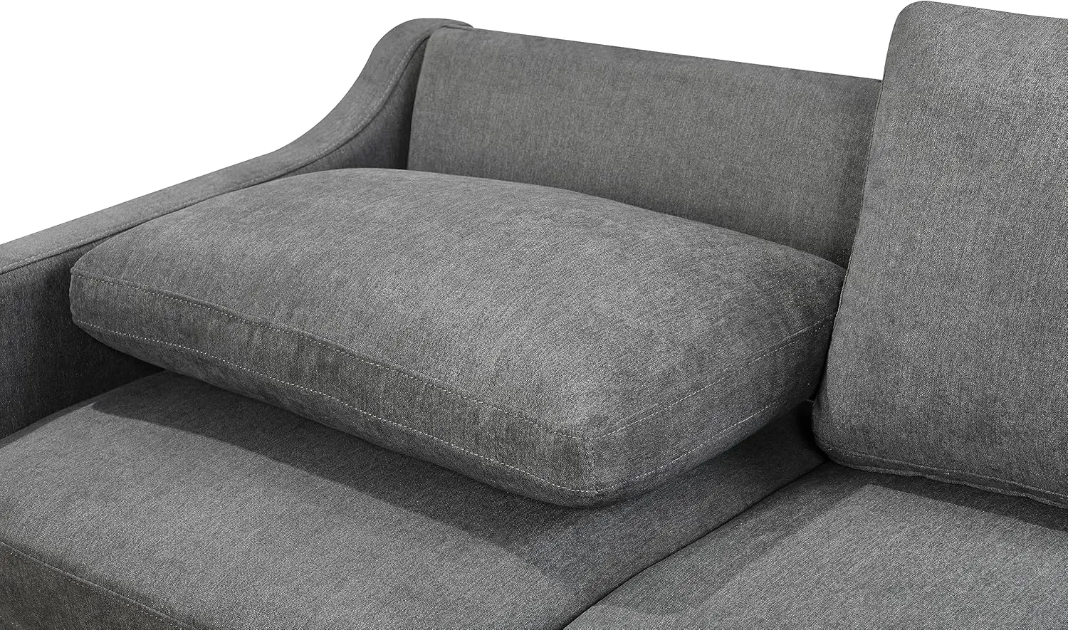 3 in 1 Queen Convertible Loveseat Sofa Bed with Pull Out Sleeper Couch Bed and Reclining Backrest ,Modern Love Seat Sleeper Sofabed Lounge Sleeper Chaise Daybed for Home Apartment Office Living Room