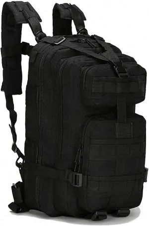 3P Men Women Outdoor Army Tactical Backpack Trekking Sport Travel Camping Black