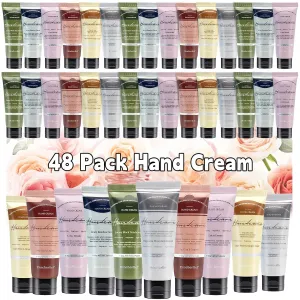 48 Pack Hand Cream Set - Travel Size Moisturizing Scented Hand Lotion for Dry Skin, Ideal Holiday Gift for Women