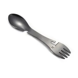 5 in 1 Stainless Steel Camping Multi-Tool Fork Spoon Bottle Opener