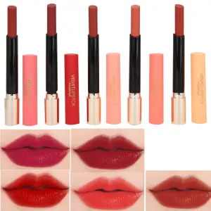 5 pieces Lipstick set, waterproof matte lipstick long lasting lip set non stick cream for lip makeup Long Lasting Formula with Bright Finish