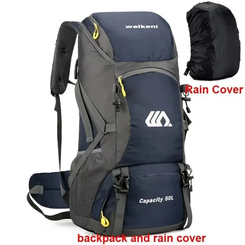 50L Travel Backpack - Waterproof Camping Rucksack for Men and Women