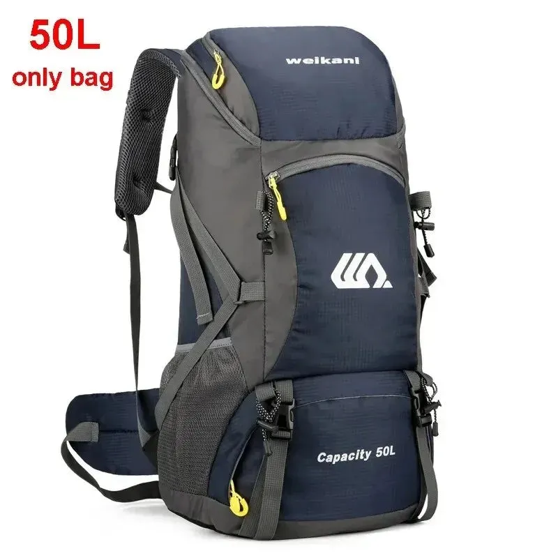50L Travel Backpack - Waterproof Camping Rucksack for Men and Women