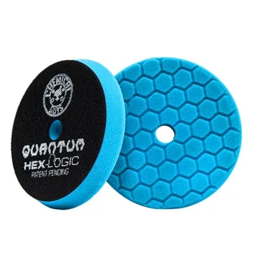 5.5" Chemical Guys Hex-Logic Quantum Blue Finishing and Polishing Pad