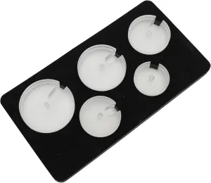 5pcs Watch Case Press Dies Transparent Professional Watch Press Tool Dies Set, Transparent Rubber Material, Convenient for Home and On the Go, Suitable for Various Watch Sizes