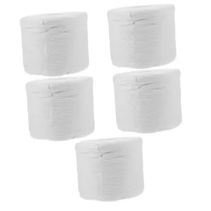 5rolls Disposable Towel Thickened Plant Cleansing Wipes for Makeup Removal Convenient Wet Dry Use for Daily Facial Care and