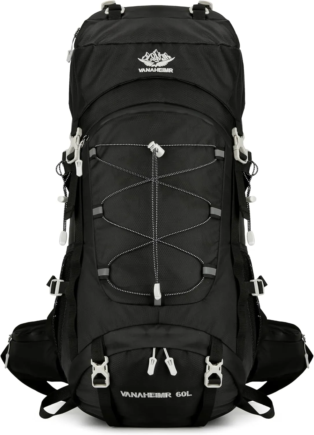 60L Travel Hiking Camping Backpack with Rain Cover, Backpack Water Resistant,Climbing Backpack for Men Women