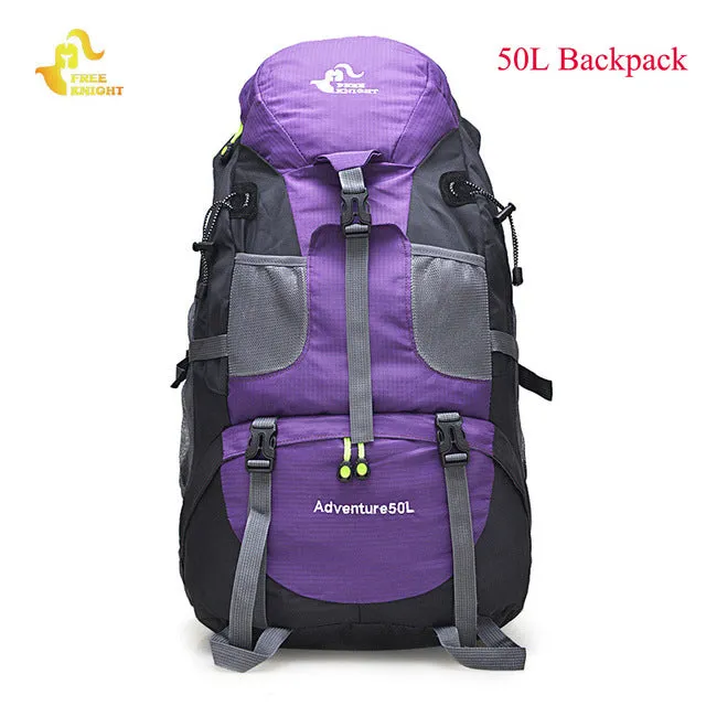 60L Waterproof Climbing Hiking Backpack Rain Cover