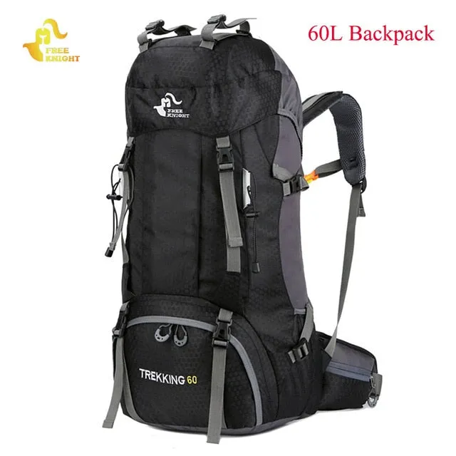 60L Waterproof Climbing Hiking Backpack Rain Cover