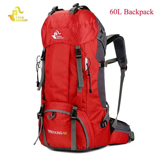 60L Waterproof Climbing Hiking Backpack Rain Cover