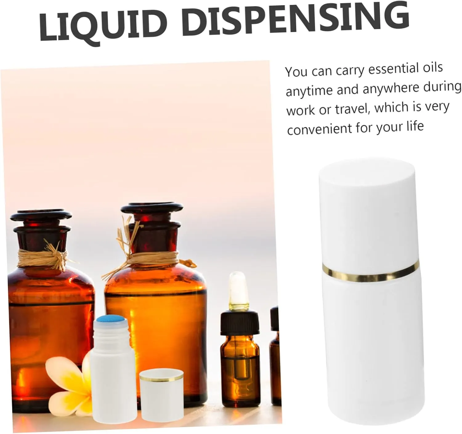 6pcs Smudge Bottle Daub Bottles Sponge Head Bottles Liquid Storage Bottles Refillable Sub Bottles Sponge Liniment Containers Hand Sample Bottles Liniment Sub Bottles Liquid Bottles/991