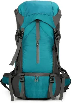 70L Nylon Camping Backpack Travel Bag with Rain Cover Outdoor Hiking Daypack Mountaineering Backpack Shoulder Bags