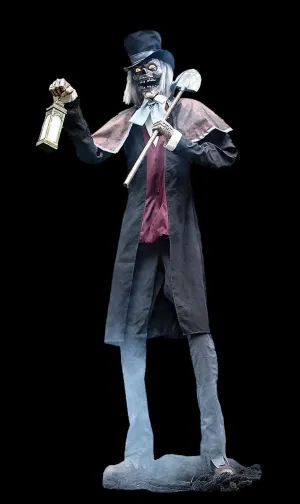8' "Graveyard Host" Electric Animated Halloween Prop