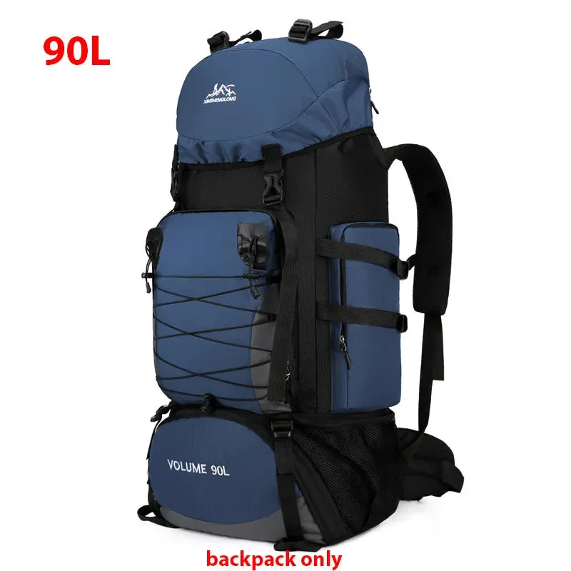 80L/90L Large Camping Backpack: Versatile Travel and Hiking Bag for Men and Women