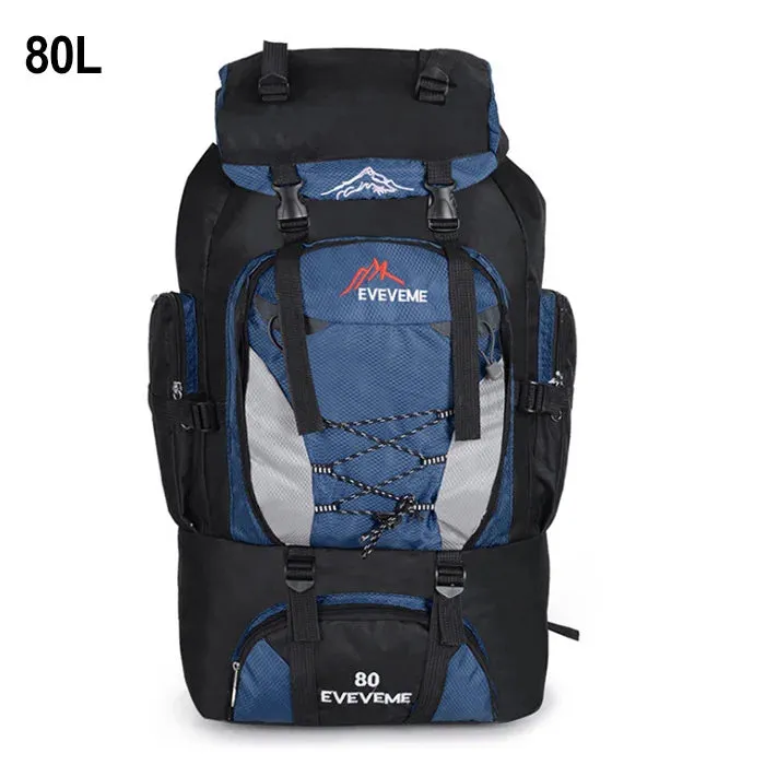 80L/90L Large Camping Backpack: Versatile Travel and Hiking Bag for Men and Women