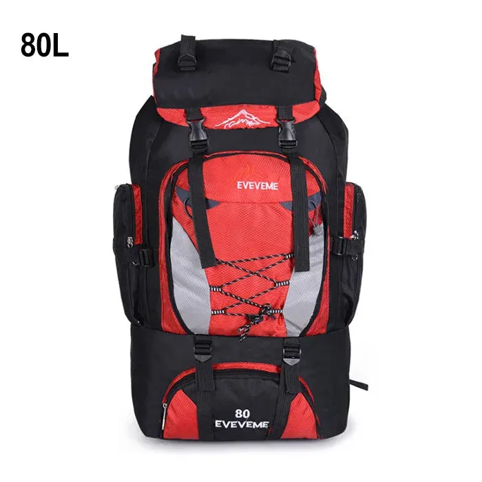 80L/90L Large Camping Backpack: Versatile Travel and Hiking Bag for Men and Women
