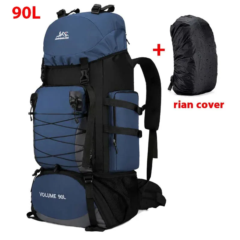 80L/90L Large Camping Backpack: Versatile Travel and Hiking Bag for Men and Women