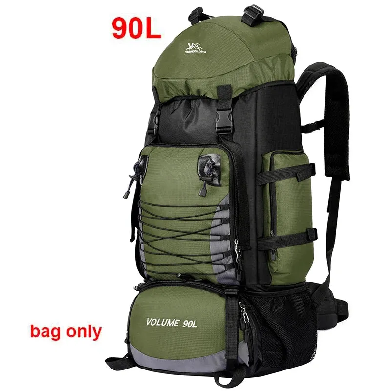 80L/90L Large Camping Backpack: Versatile Travel and Hiking Bag for Men and Women