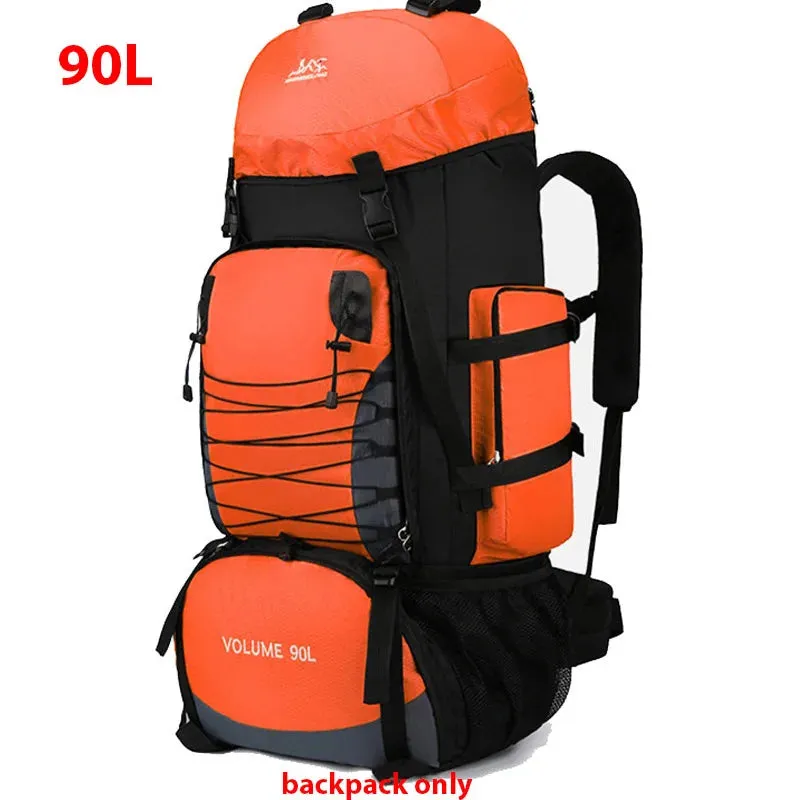 80L/90L Large Camping Backpack: Versatile Travel and Hiking Bag for Men and Women