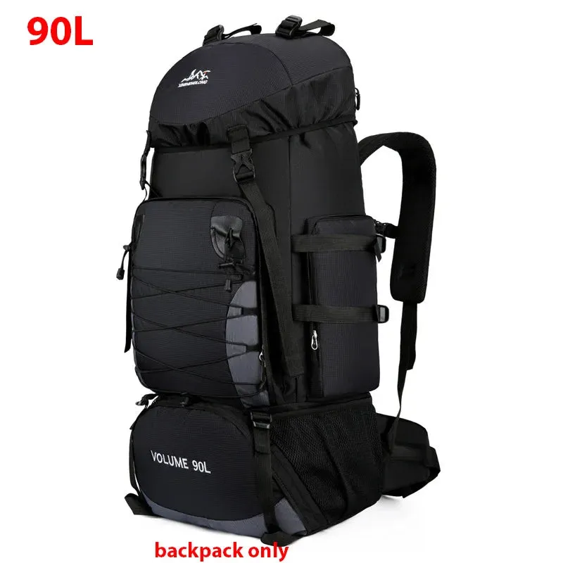 80L/90L Large Camping Backpack: Versatile Travel and Hiking Bag for Men and Women
