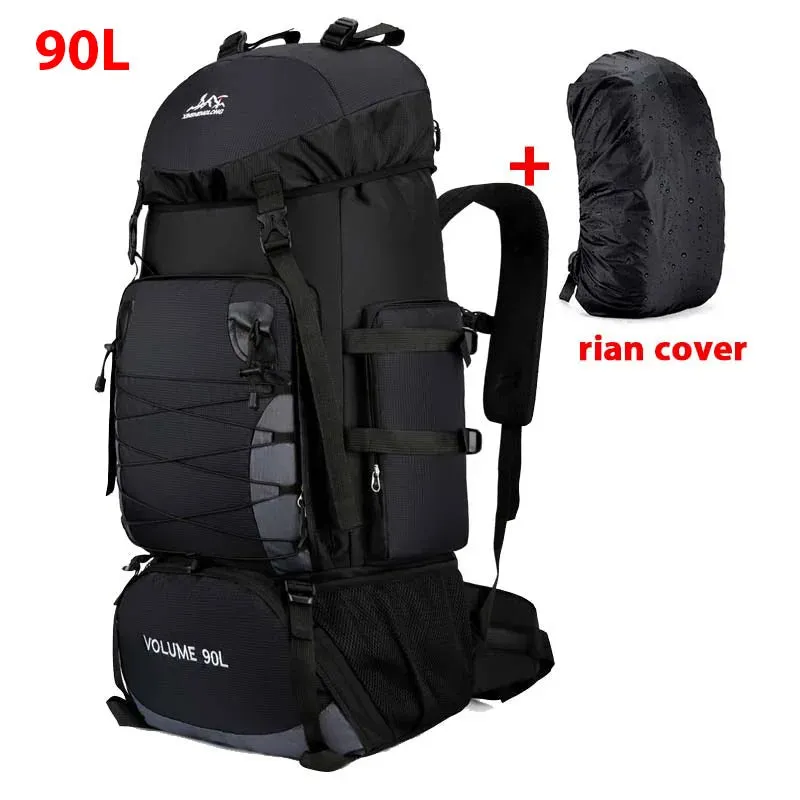 80L/90L Large Camping Backpack: Versatile Travel and Hiking Bag for Men and Women