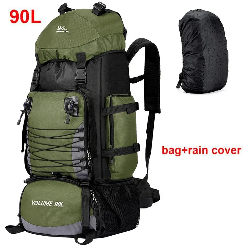 80L/90L Large Camping Backpack: Versatile Travel and Hiking Bag for Men and Women