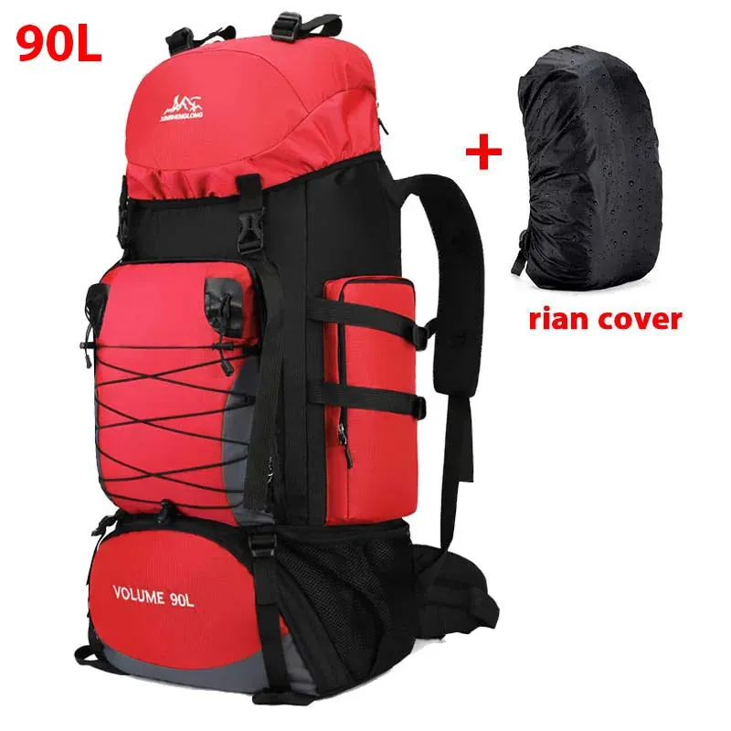 80L/90L Large Camping Backpack: Versatile Travel and Hiking Bag for Men and Women
