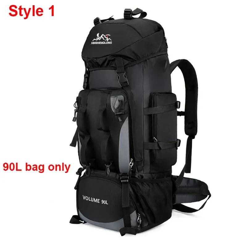 80L/90L Large Camping Backpack: Versatile Travel and Hiking Bag for Men and Women