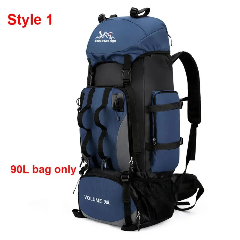 80L/90L Large Camping Backpack: Versatile Travel and Hiking Bag for Men and Women