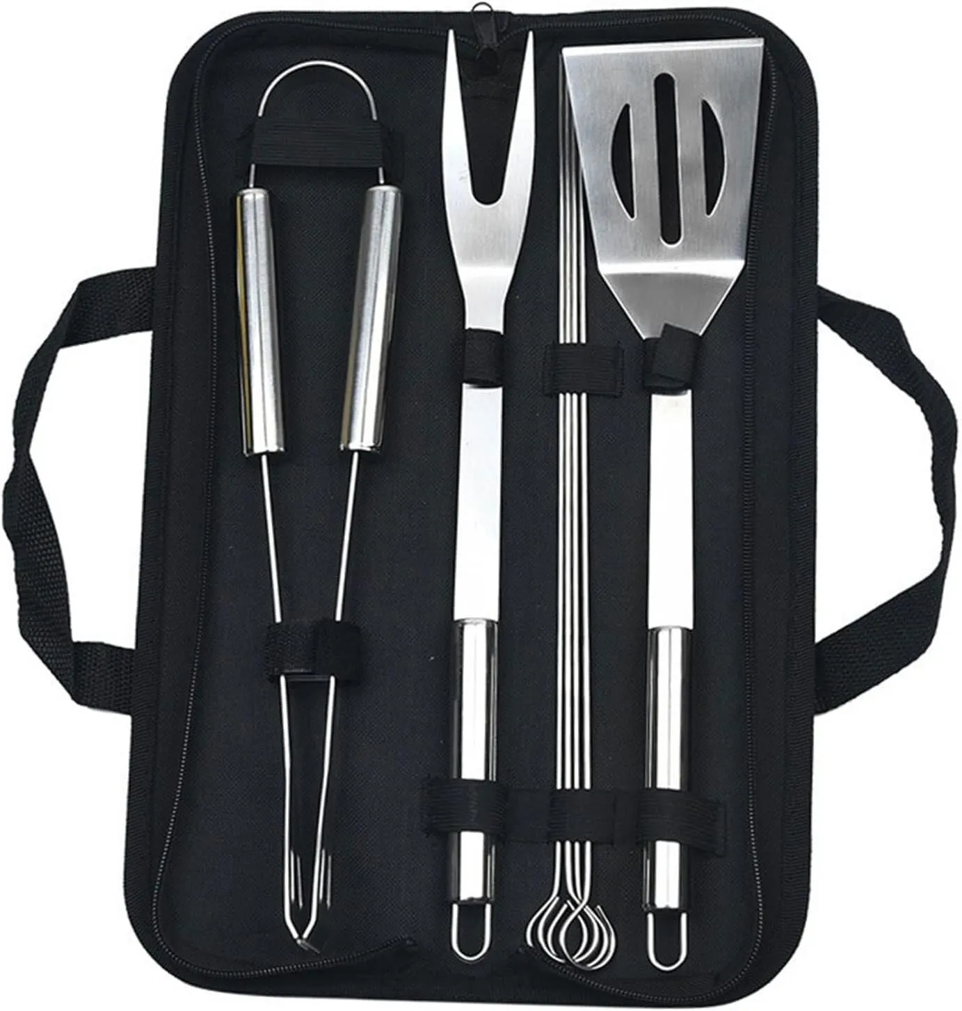 8pcs Grill Accessories BBQ Tools Set, Stainless Steel Grilling with Storage Bag, Cooking Set for Camping, Outdoor, and Travel