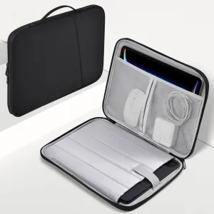 9-11 inch iPad Sleeve Case, Padded Travel Carrying Bag for 11-inch iPad Pro M4 & iPad Air M2 M3(2025) with Magic Keyboard, iPad 11-in A16 Shockproof Handle Bag Cover w/Accessory Pocket -Black