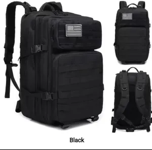 900D Oxford Military Tactical Backpack Molle Army Assault,3 days pack bug out Bag for Photographer,Hicking,Treeking,Travel (Black CP)