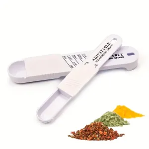 Adjustable Teaspoon and Tablespoon Set for Cooking